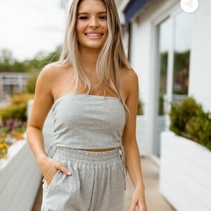 Bnwt topanga gray top and bottom set